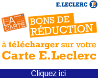 Bons de réductions Carte E.Leclerc