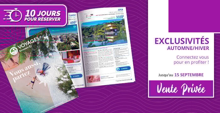 Sélection d'offres de la Collection Voyages E.Leclerc Automne Hiver - Vente Privée
