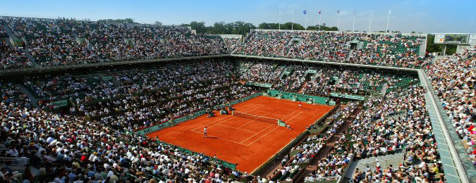 Court Philippe-Chartier, court central du stade de Roland Garros- France