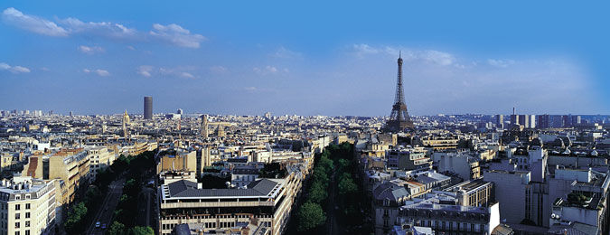Vue des toits de Paris, Tour Eiffel