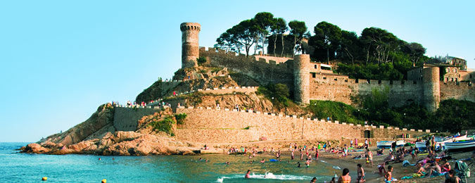 Chateau sur mer, Tossa de Mar, Costa Brava, Espagne