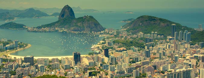Baie de Rio de Janeiro avec le pain de sucre