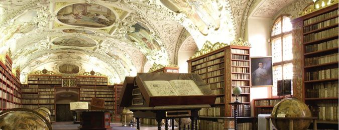 Bibliothèqye du couvent de Strahov en République Tchèque