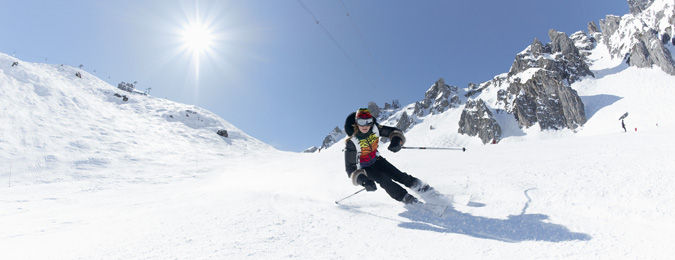 Station de ski à Courchevel dans les Alpes