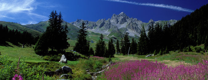 La Saulire à Courchevel en Savoie dans les Alpes françaises