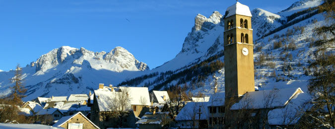 Village de Serre Chevalier en hiver
