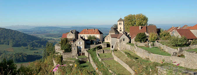 Village de montagne dans le Jura