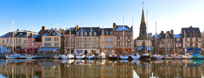 La ville d'Honfleur en Normandie