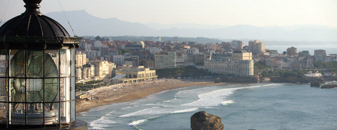 Vue de la ville de Biarritz
