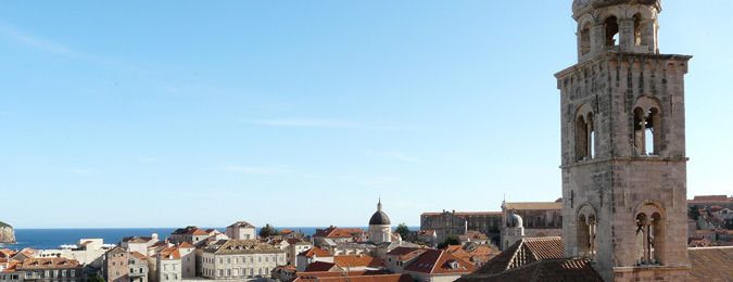 Vue de la ville de Dubrovnik en Croatie