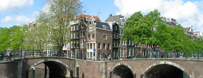Vue d'Amsterdam aux Pays-Bas