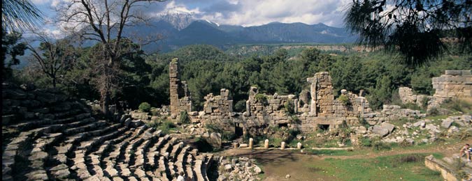 Site archéologique d'Aspendos à Antalya