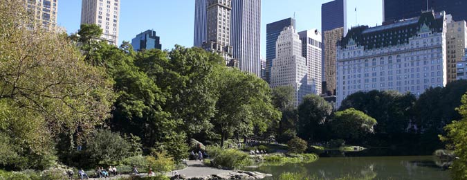 Central Park au coeur de la ville de New-York aux Etats-Unis