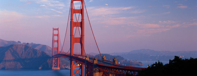 Le Golden Gate Bridge à San Francisco aux Etats-Unis
