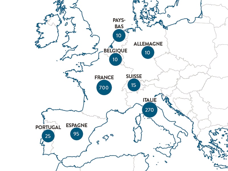 France - Allemagne - Belgique - Espagne - Italie - Pays-Bas - Portugal - Suisse - Coffret Cadeau 3 Jours Étoilés en Europe